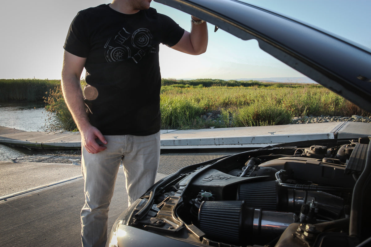 Twin Turbo - White Short Sleeve T-shirt