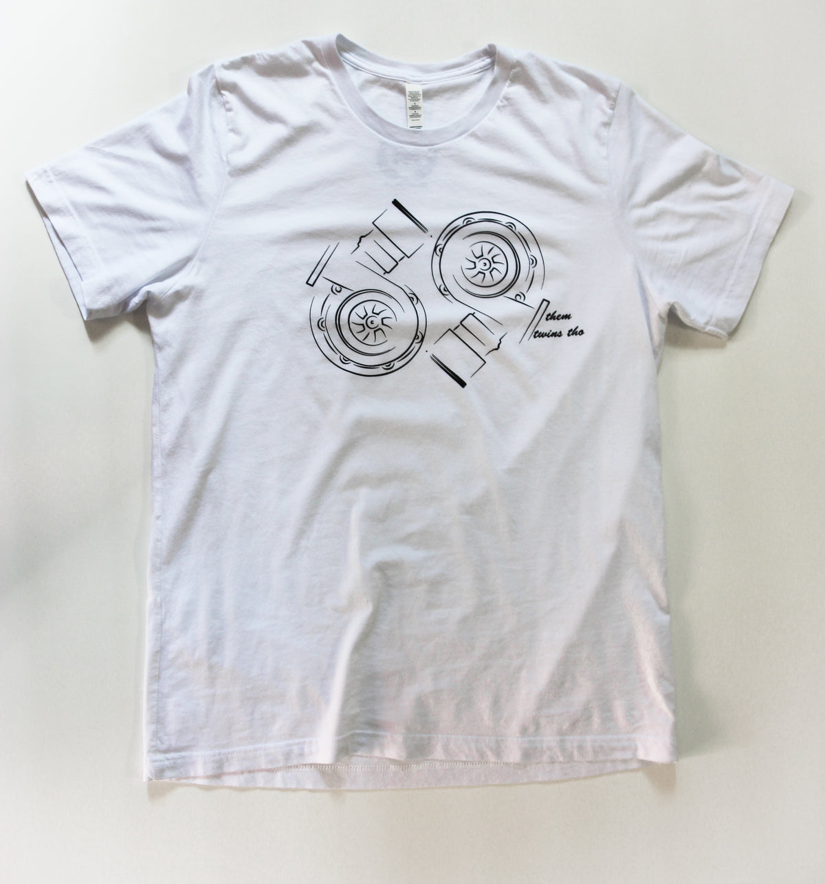 Twin Turbo - White Short Sleeve T-shirt